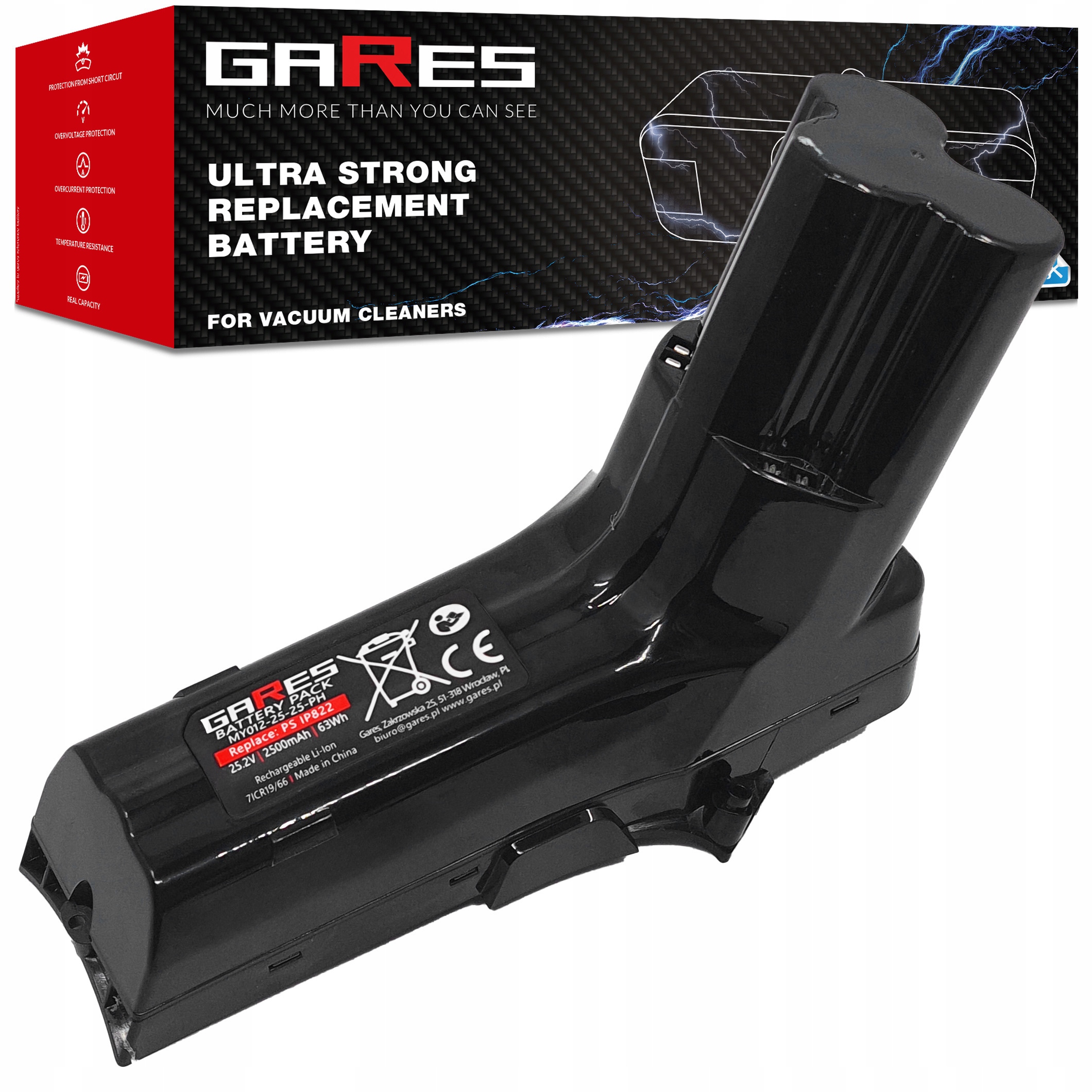 Bateria do Philips, 25.2V 2.5Ah FC6903 FC6822 FC6823 FC6826 XC8045 XC8049