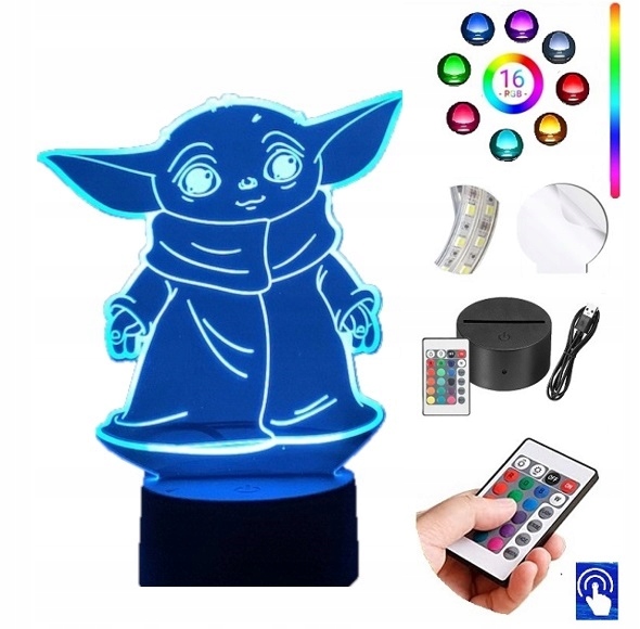 

Lampka na biurko Baby Yoda Star Wars Led Plexido