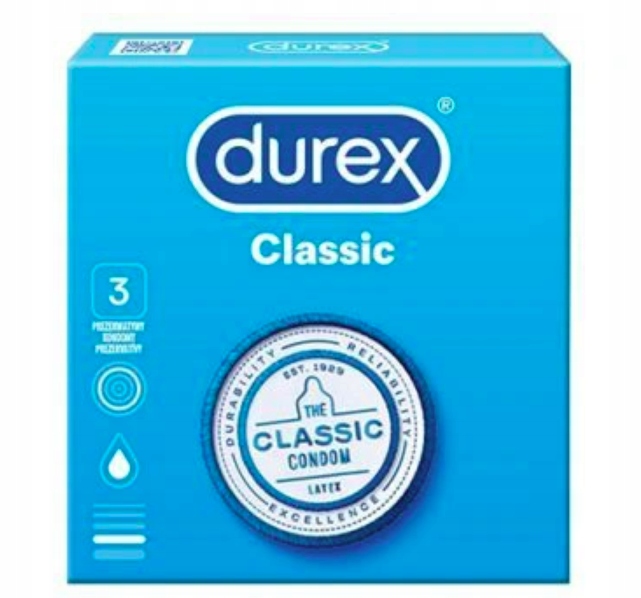 

Durex Classic prezerwatywy 3 sztuki