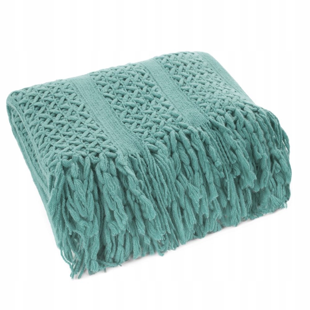 Deka přehoz AKRYL-1 130x170 Eurofirany tmavě mátová