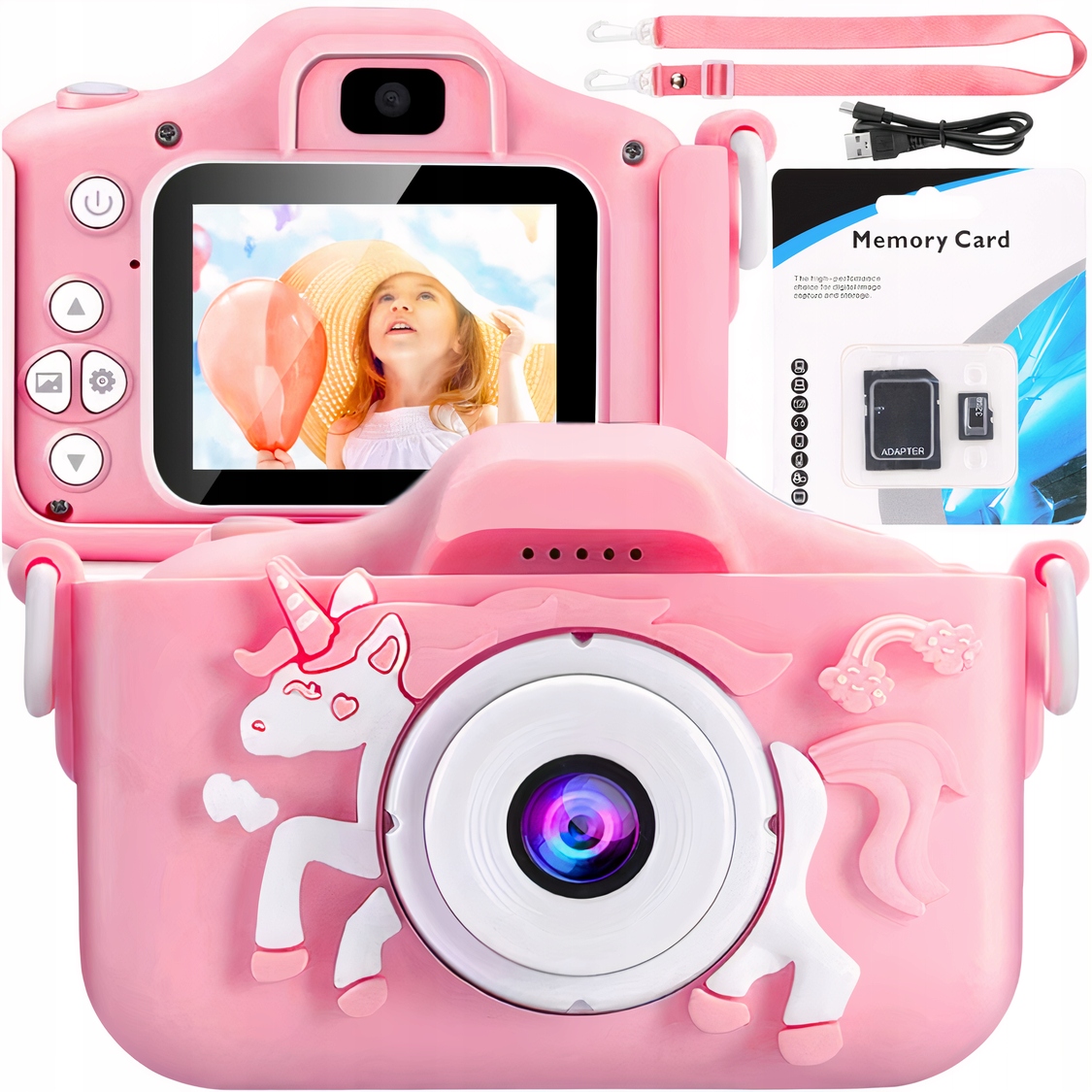 

Aparat Dla Dzieci Full Hd Jednorożec Karta 32GB