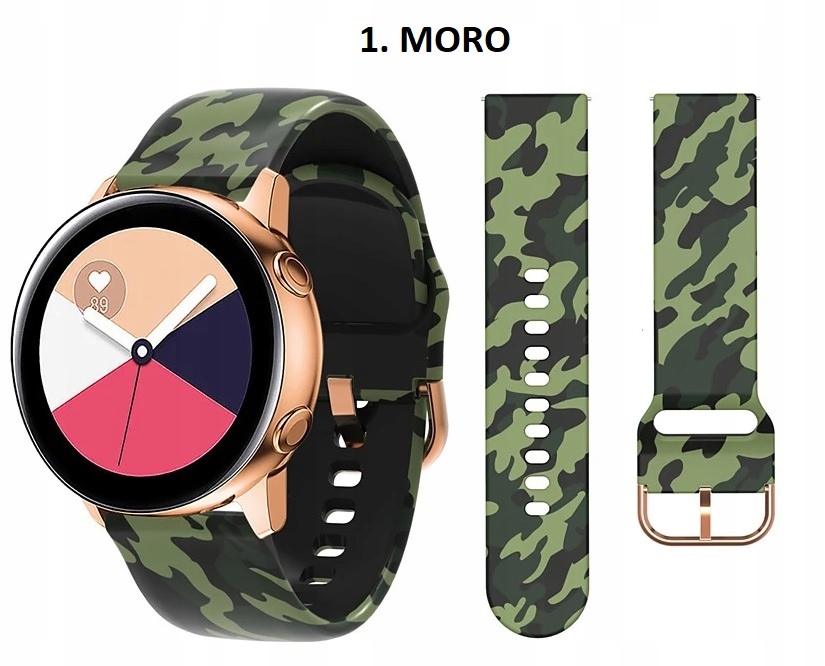 PASEK DO SAMSUNG GALAXY WATCH 4 5 6 40mm/44mm/45mm/46mm/47mm PRO ACTIVE 2 Kolor wielokolorowy