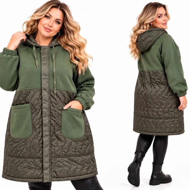 Kabát Bunda Prošívaná Parka Zateplená Módní Prémiová 54 56 7XL 8XL