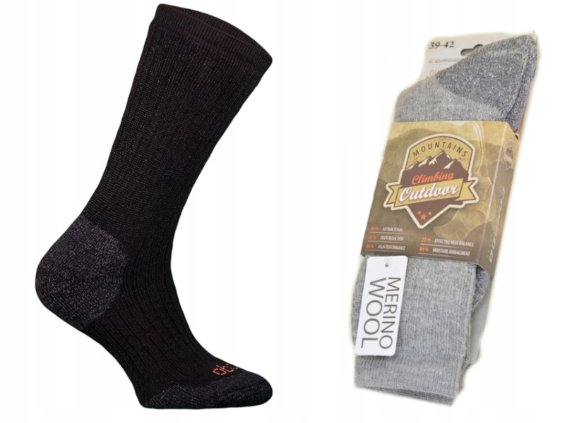 

Trekkingowe Comodo TR11 Wełna Merino grube 43-46ca