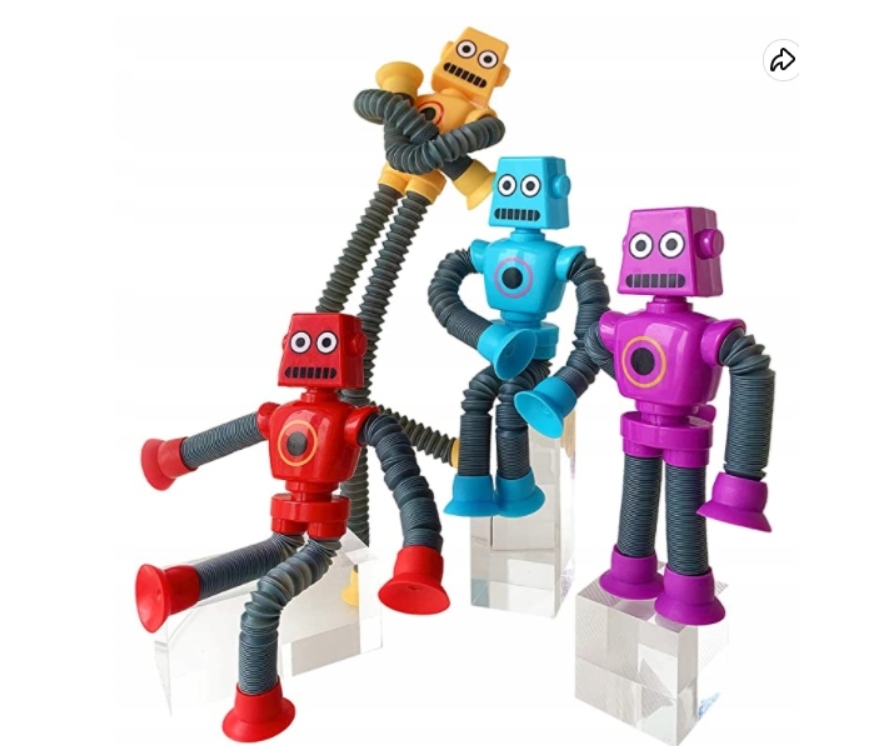 sada ROBOT ROZŤAHOVACIA SENZORICKÁ ANTISTRESOVÁ PRÍSAVKA POP LED Minimálny vek dieťaťa 3