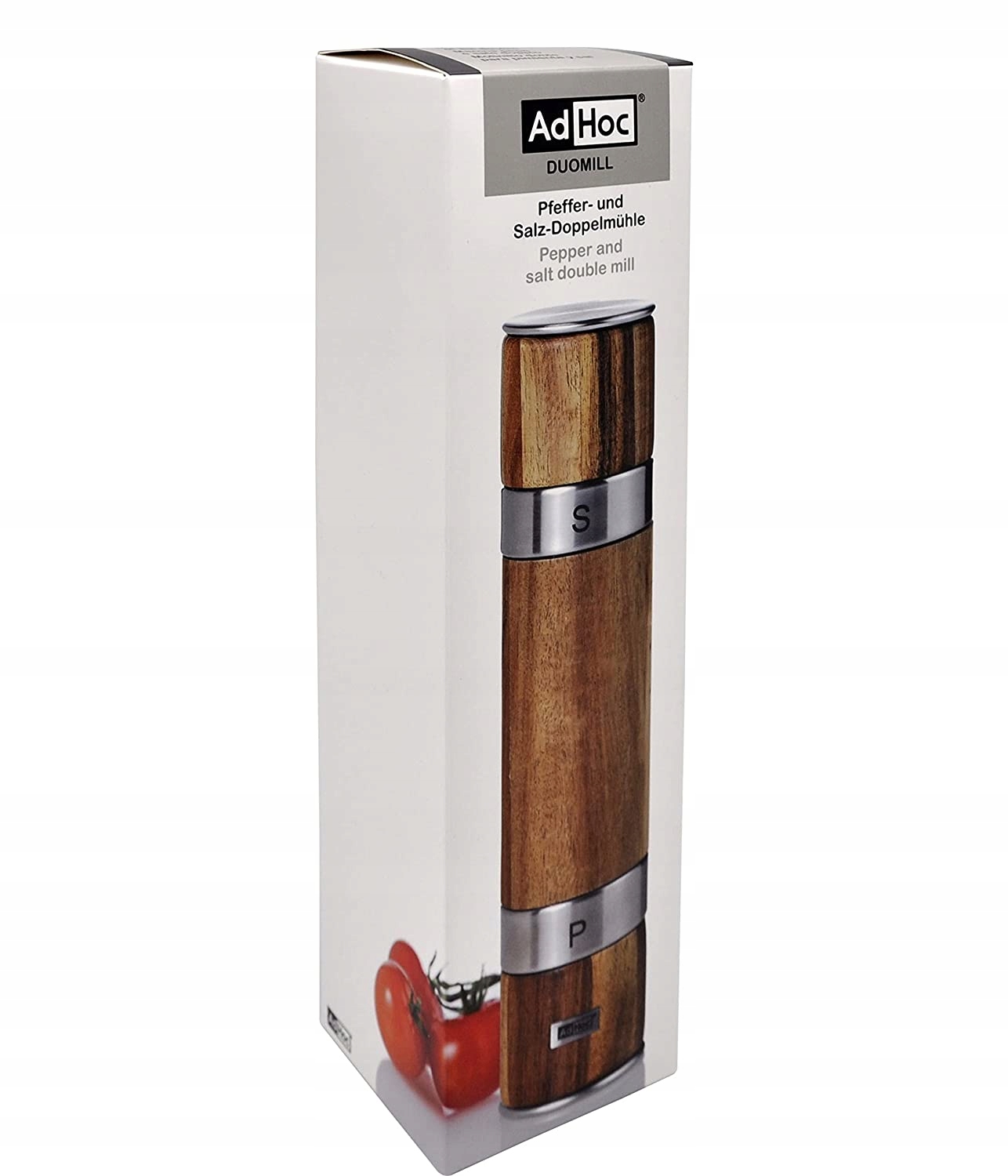 DWUSTRONNY MŁYNEK pieprzu soli ADHOC Duomill 22cm Marka Adhoc