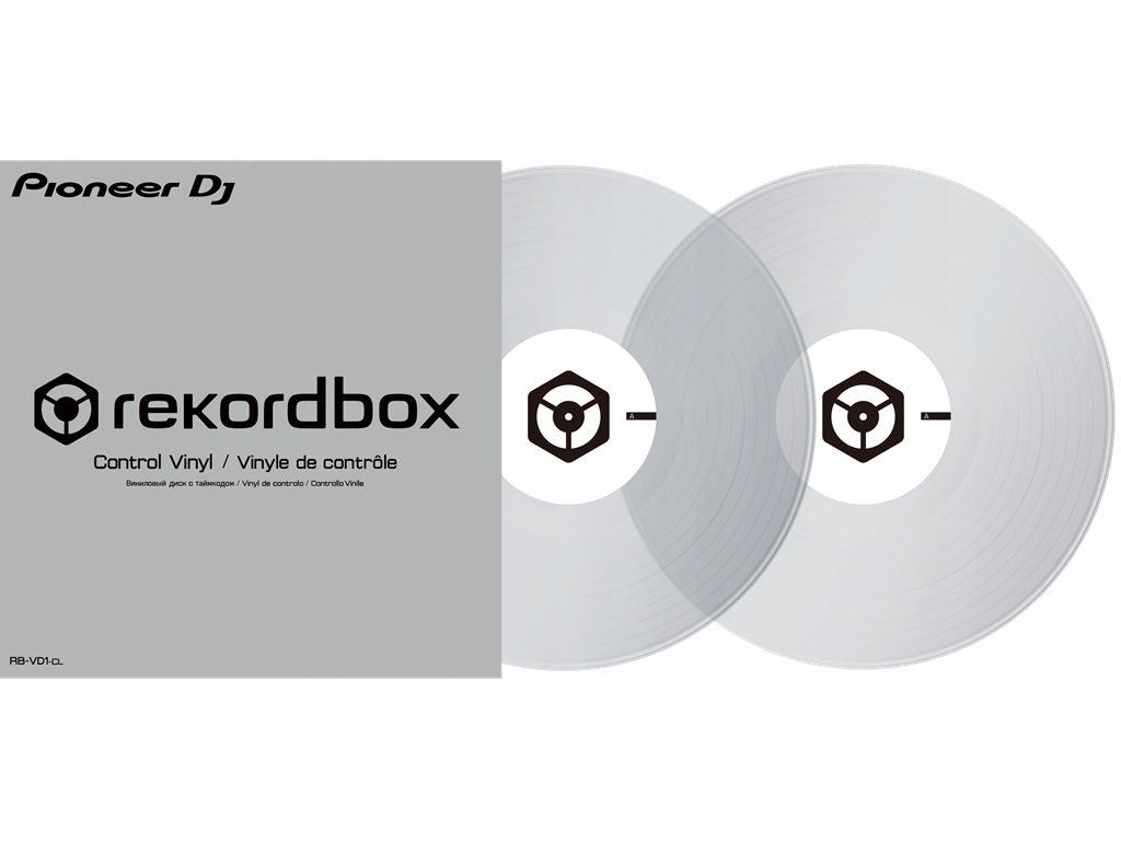 Pioneer Rekordbox Vinyl RB-VD2-CL CLEAR (para) PŁYTY DVS Z KODEM CZASOWYM