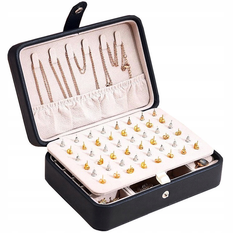 

Kuferek na biżuterię Szkatułka organizer mały