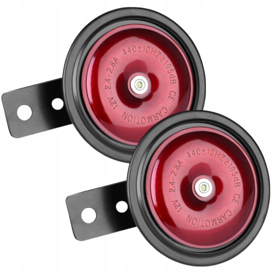 2x KLAKSON SAMOCHODOWY DŹWIĘKOWY SYGNAŁ 85MM 12V 105dB