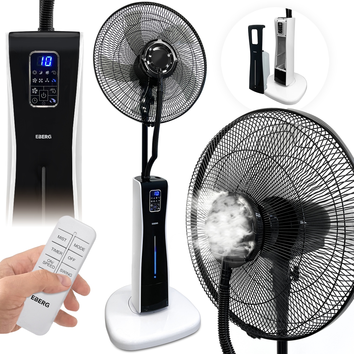 

Wentylator stojący Mos klimator nawilżacz 3w1 Led