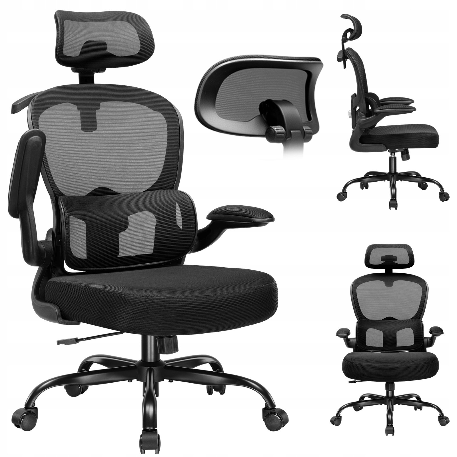 Fotel obrotowy Comhoma czarny