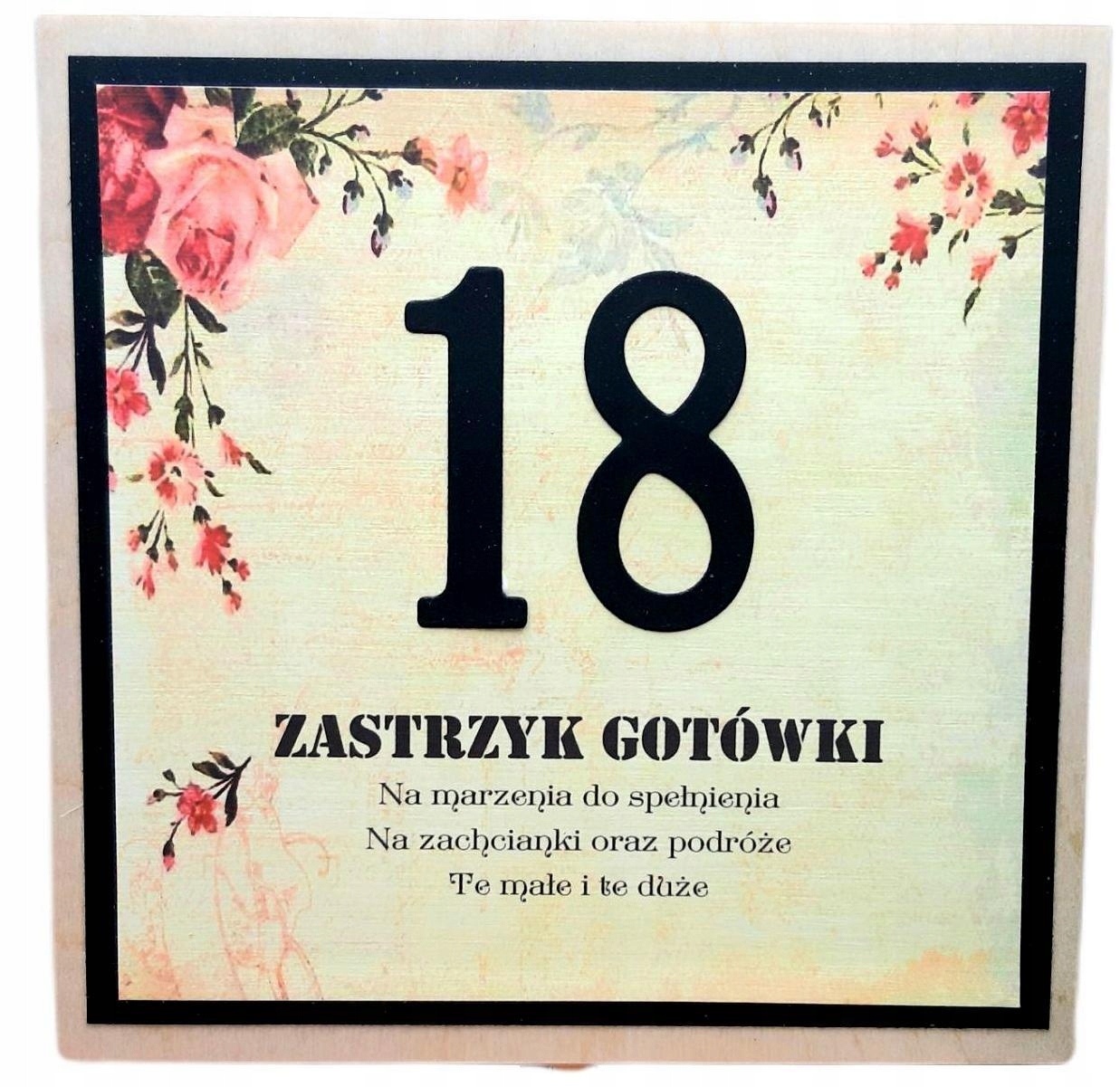 

Zastrzyk gotówki 18-te urodziny * Prezent * kwiaty