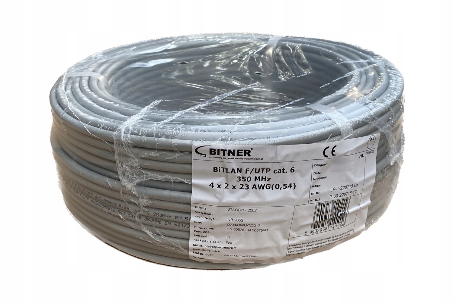 Kabel Ftp Bitner kat. 6 50m (BiTLAN F/utp cat.6 350MHz)