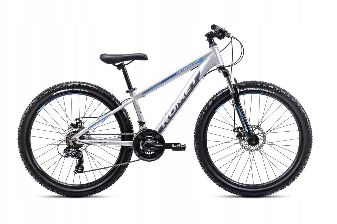 Rower 26 Romet Rambler R6.2 srebrno-niebieski