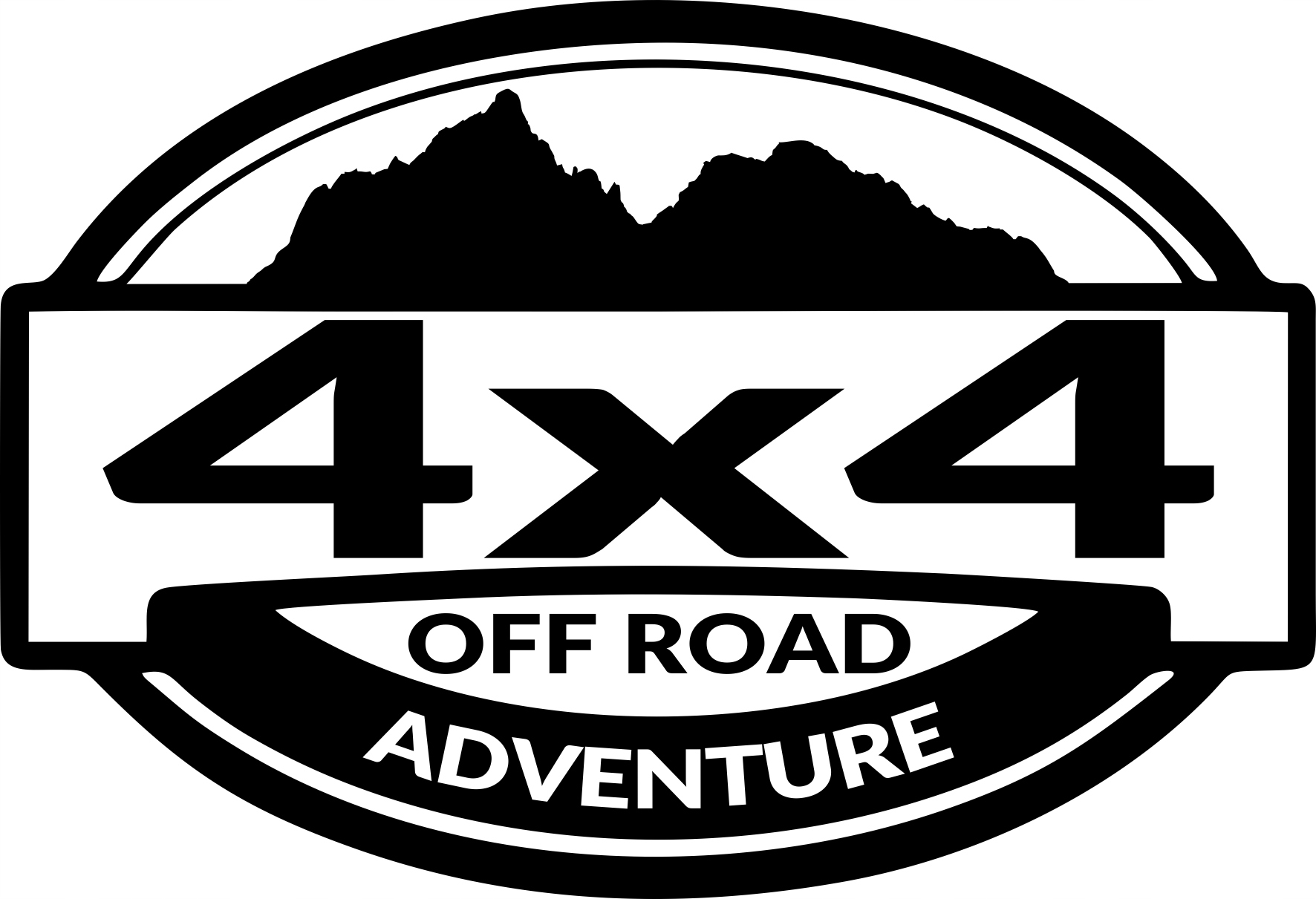 

naklejka Off Road 4x4 nissan mitsubishi toyota