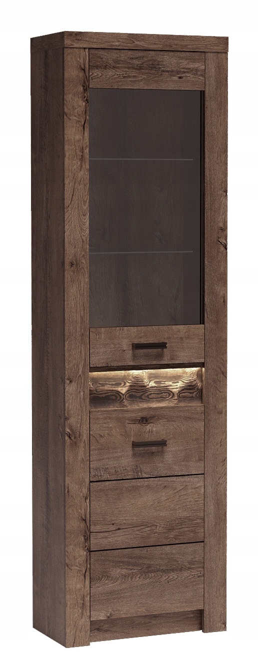 Witryna do salonu kredens z LED INDIANAPOLIS I23