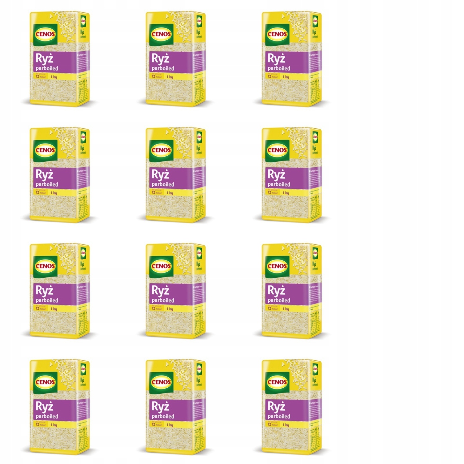12x 1kg Cenos ryż parboiled