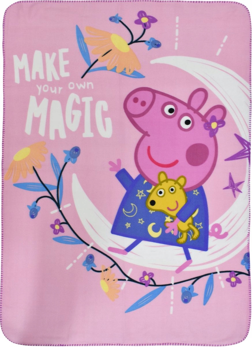 ŚWINKA PEPPA PIG POLAROWY KOCYK KOC 140x100