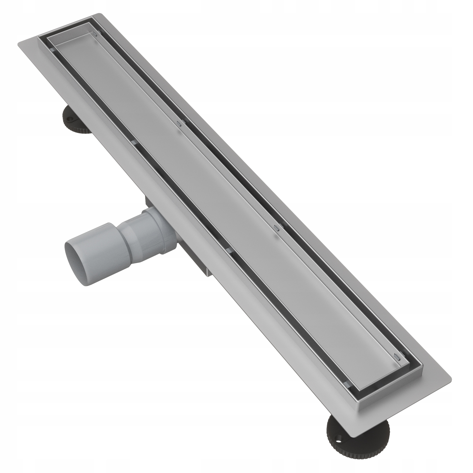 Lineárny Odtok Pod Dlažbu 60 cm Oceľ 2v1 Syfon Entero Sprchová Vanička