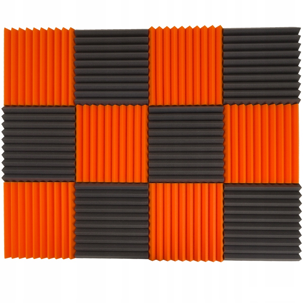 Klin dekoratívna pena na strop, stenu, sada 12 kusov, sivá oranžová