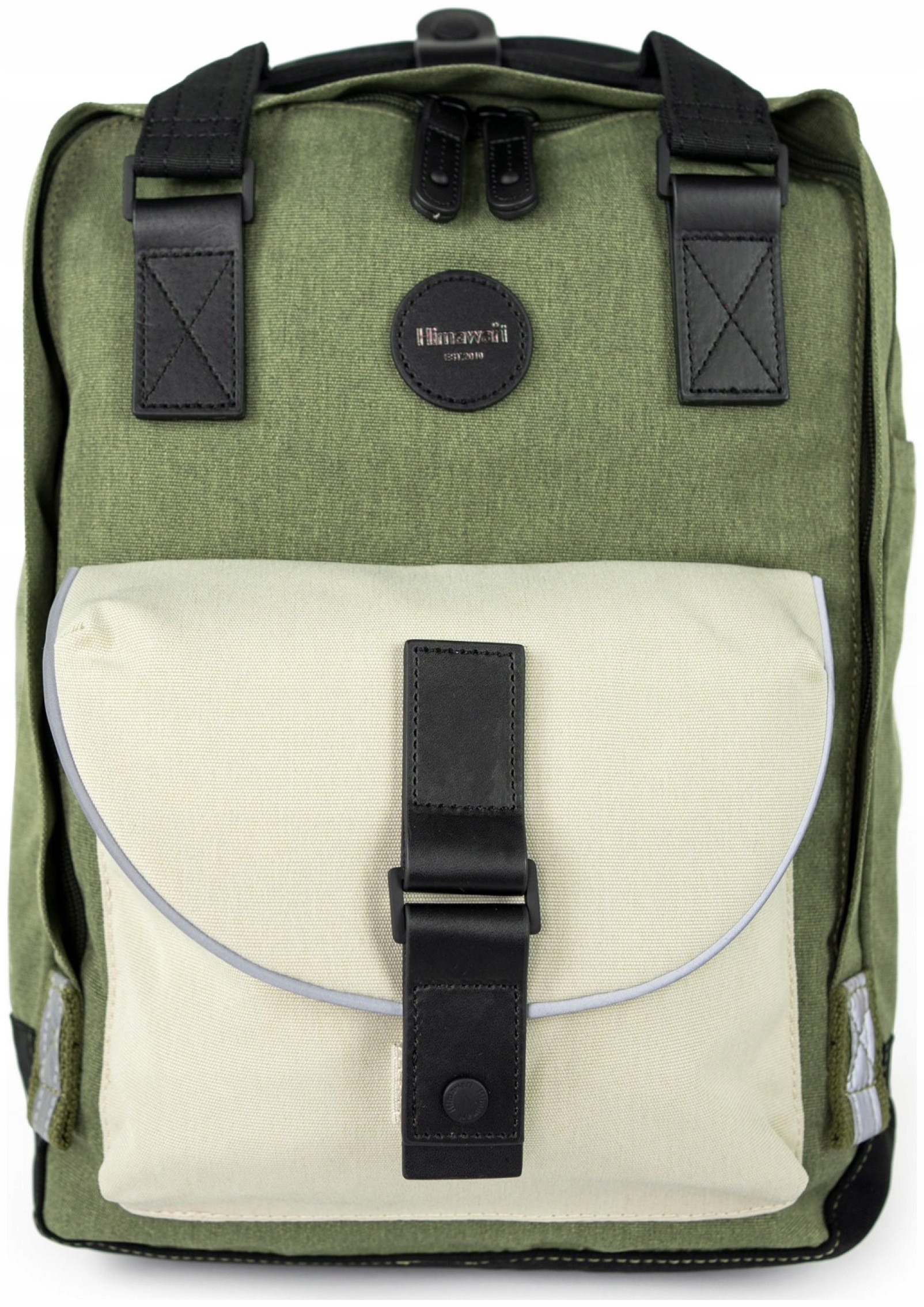 Batoh na notebook Himawari Gravel S voděodolný do školy, khaki