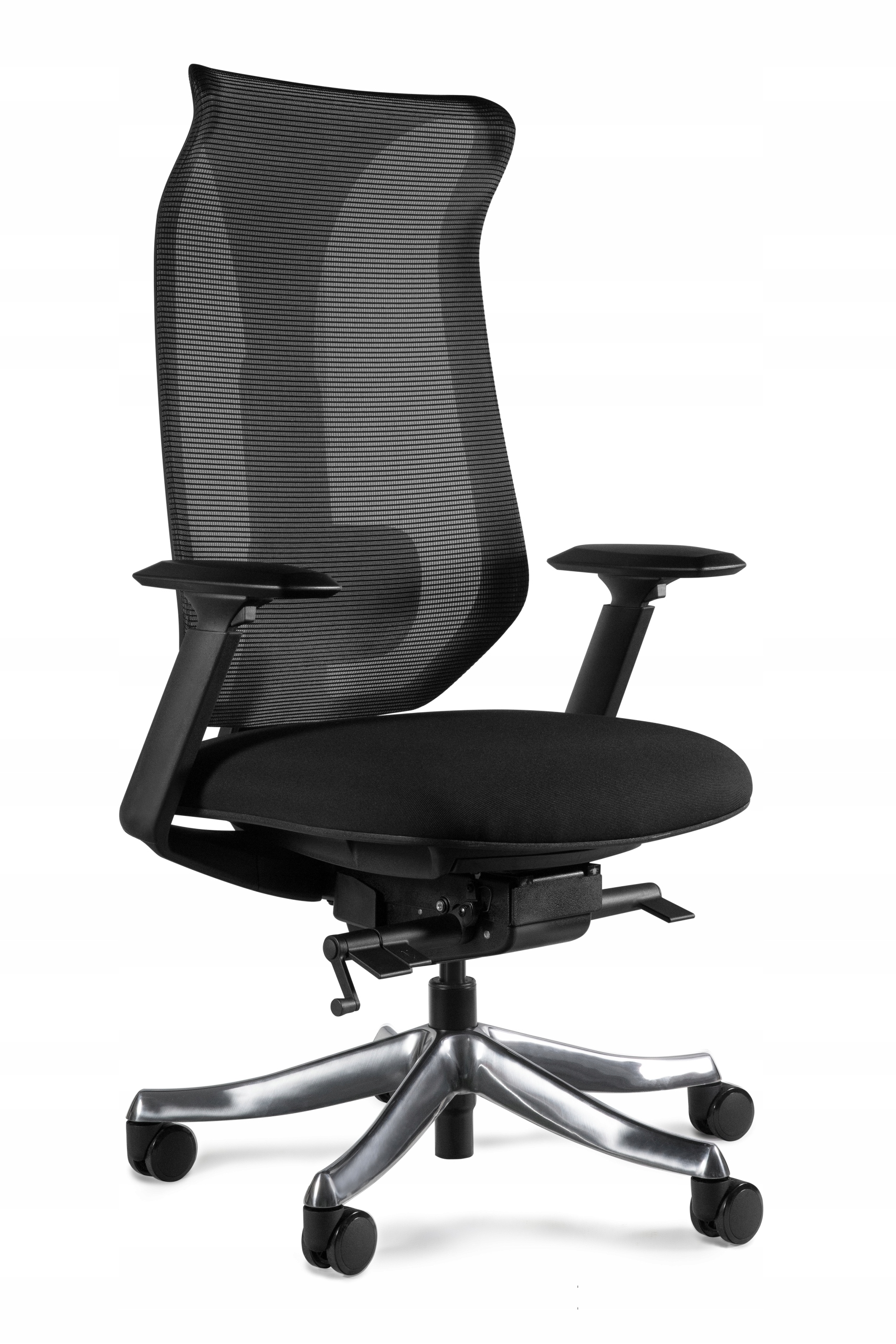 Fotel Obrotowy Focus Czarny Biurowy Ergonomiczny Siatka