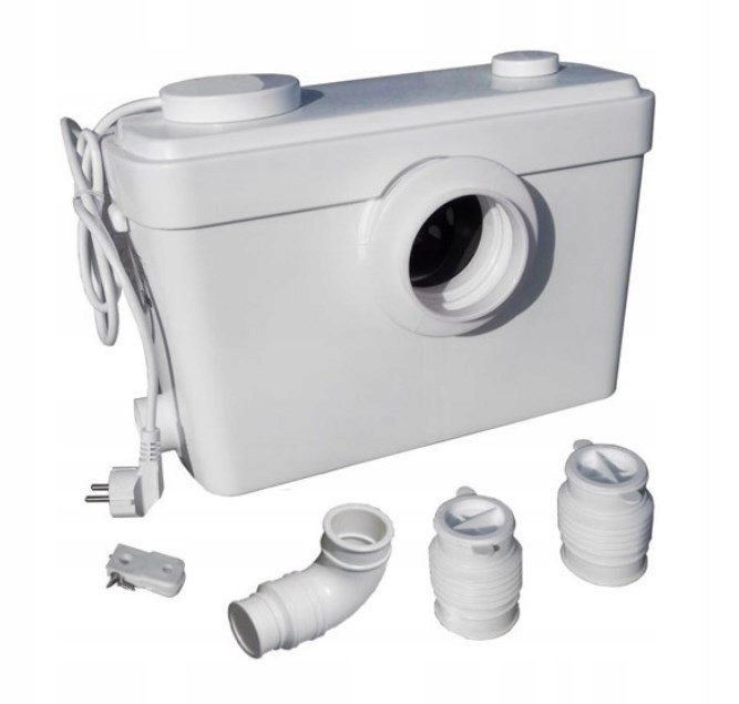 POMPA DO WC Z ROZDRABNIACZ PRZEPOMPOWNIA ŚCIEKÓW MŁYNEK ŁAZIENKOWA MOCNA