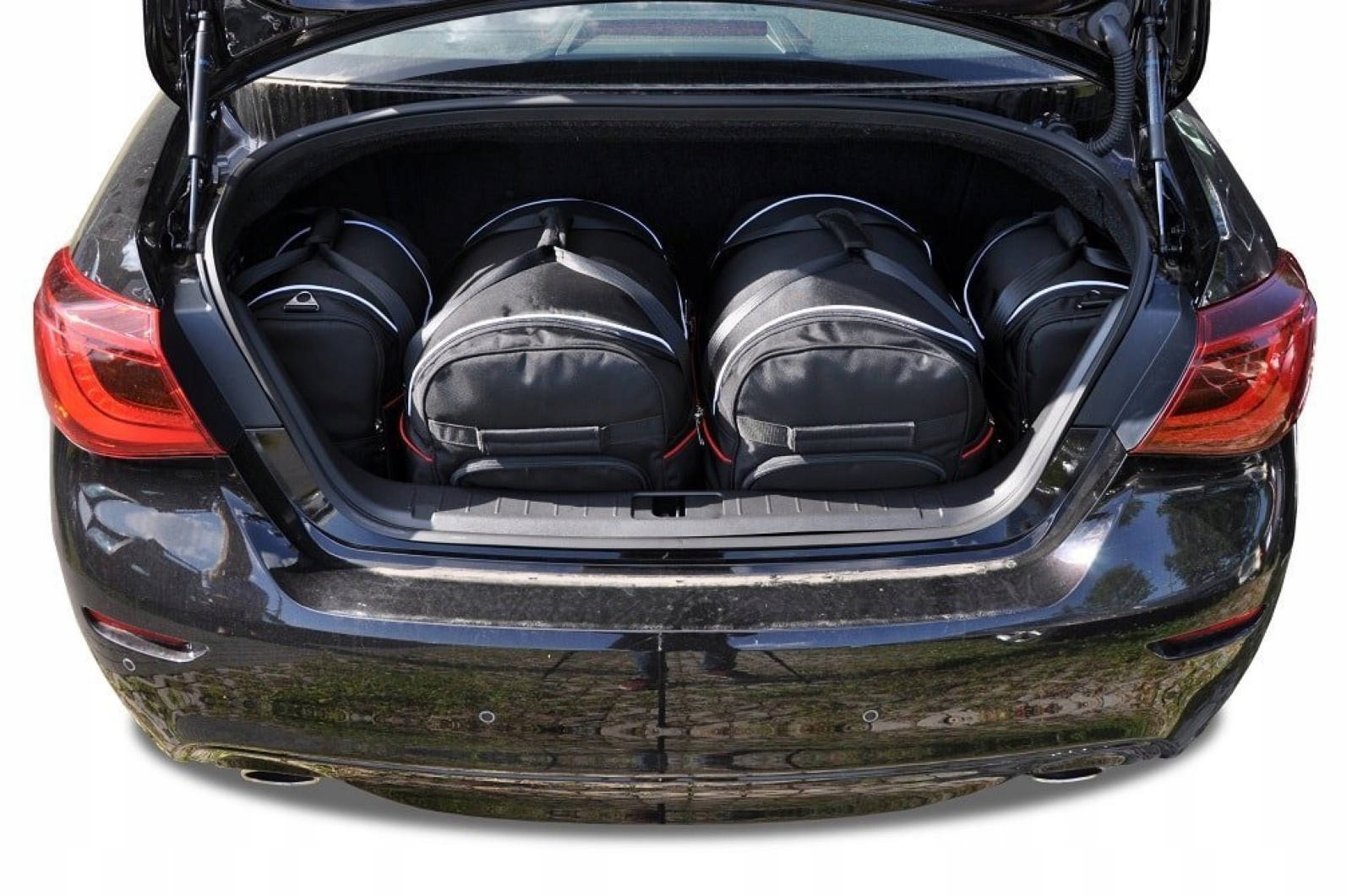 J&j Automotive Sada 4ks cestovných tašiek Aero pre Infiniti Q70 Hybrid 201