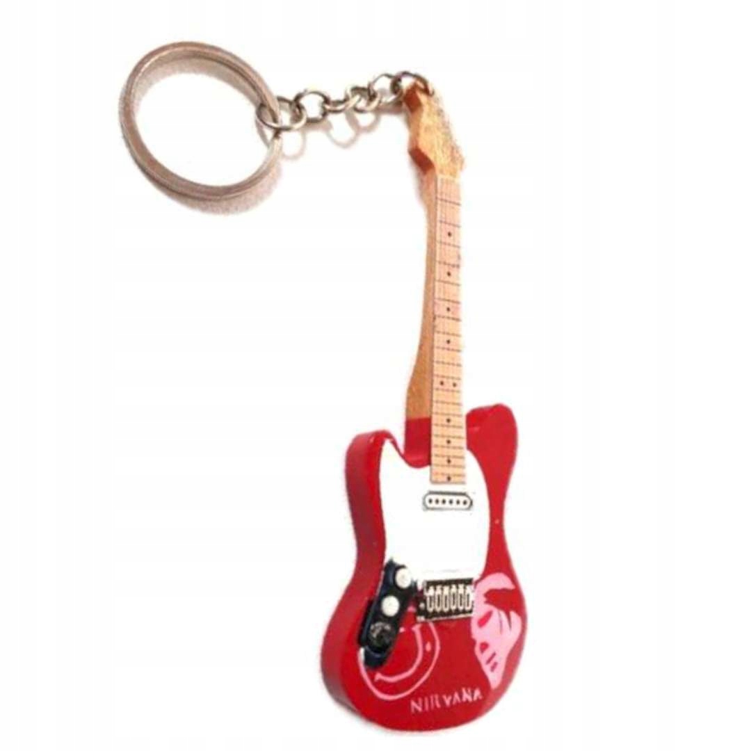 

Brelok Gitara Elektryczna breloczek Rock czerwona