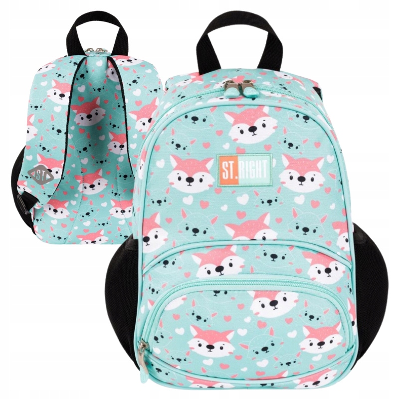 ST. RIGHT MINI MAŁY PLECAK PRZEDSZKOLNY JEDNOKOMOROWY LOVELY FOXY 8,5L