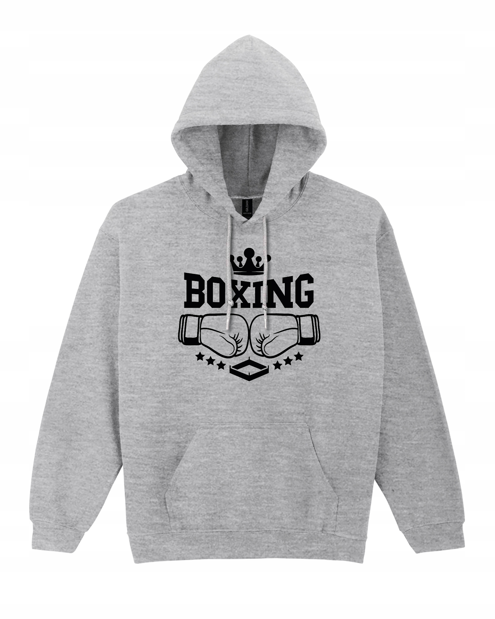 Boxerská Boxerská Mikina pro boxery na Trénink posilovny, Dárek , šedá, velikost L