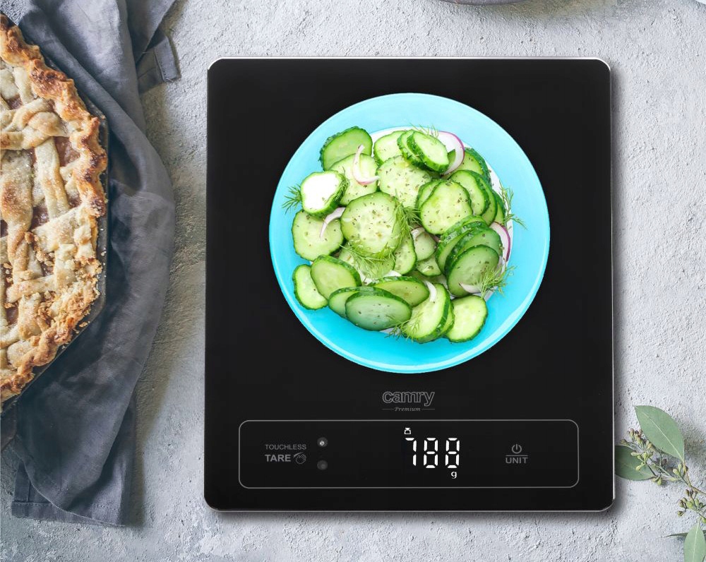 Waga kuchenna CR 3175 - 15kg, bezdotykowe tarowanie, wyświetlacz LED