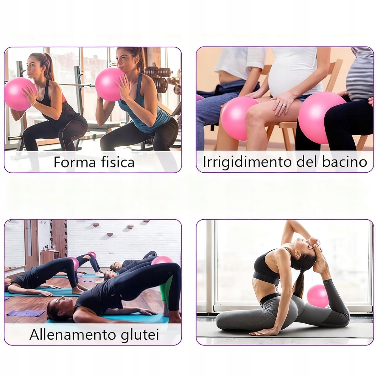 RUAYIA Mała Piłka Pilates Do Jogi Gimnastyki Treningu Ciążowego 20-25cm — miniatura 7