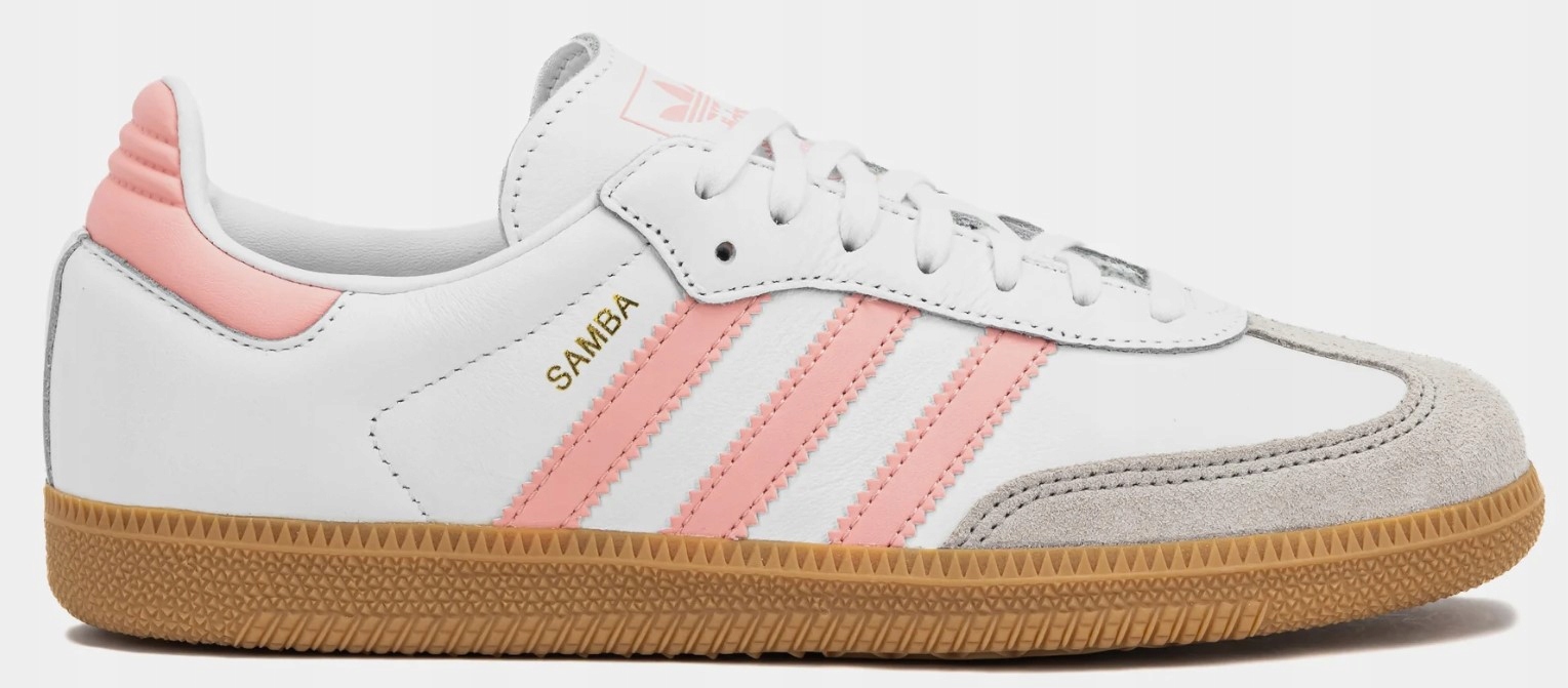 37 1/3 Buty Damskie Adidas Samba Og białe różowe JP5480 skóra