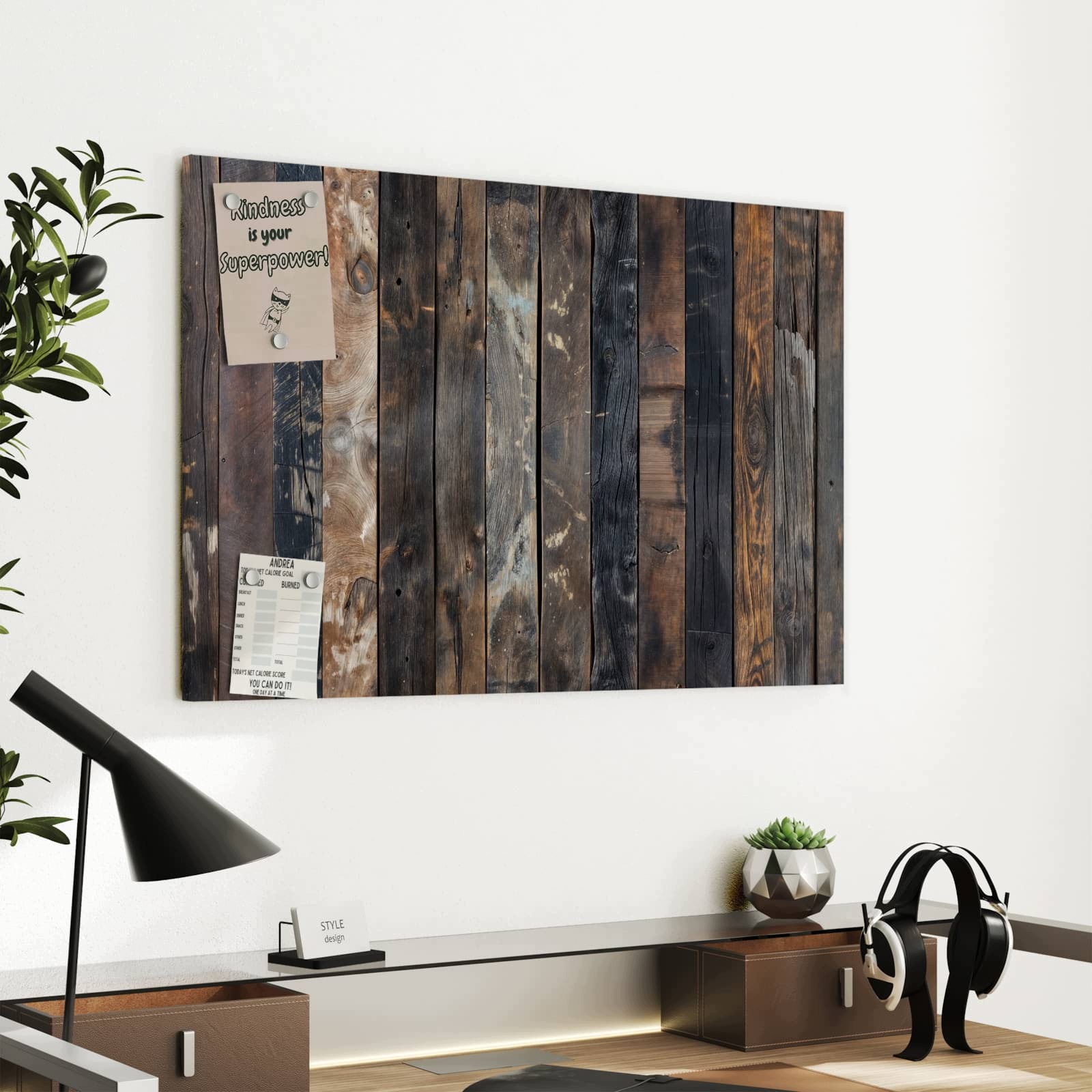 Magnetická tabule Brouzové Prkna podlogové 60 × 40 cm