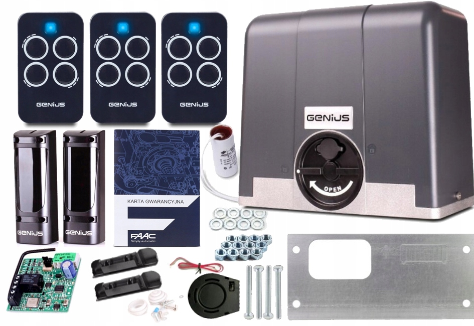 

Faac Genius Blizzard 500 kg 230V 3xPILOT enkoder