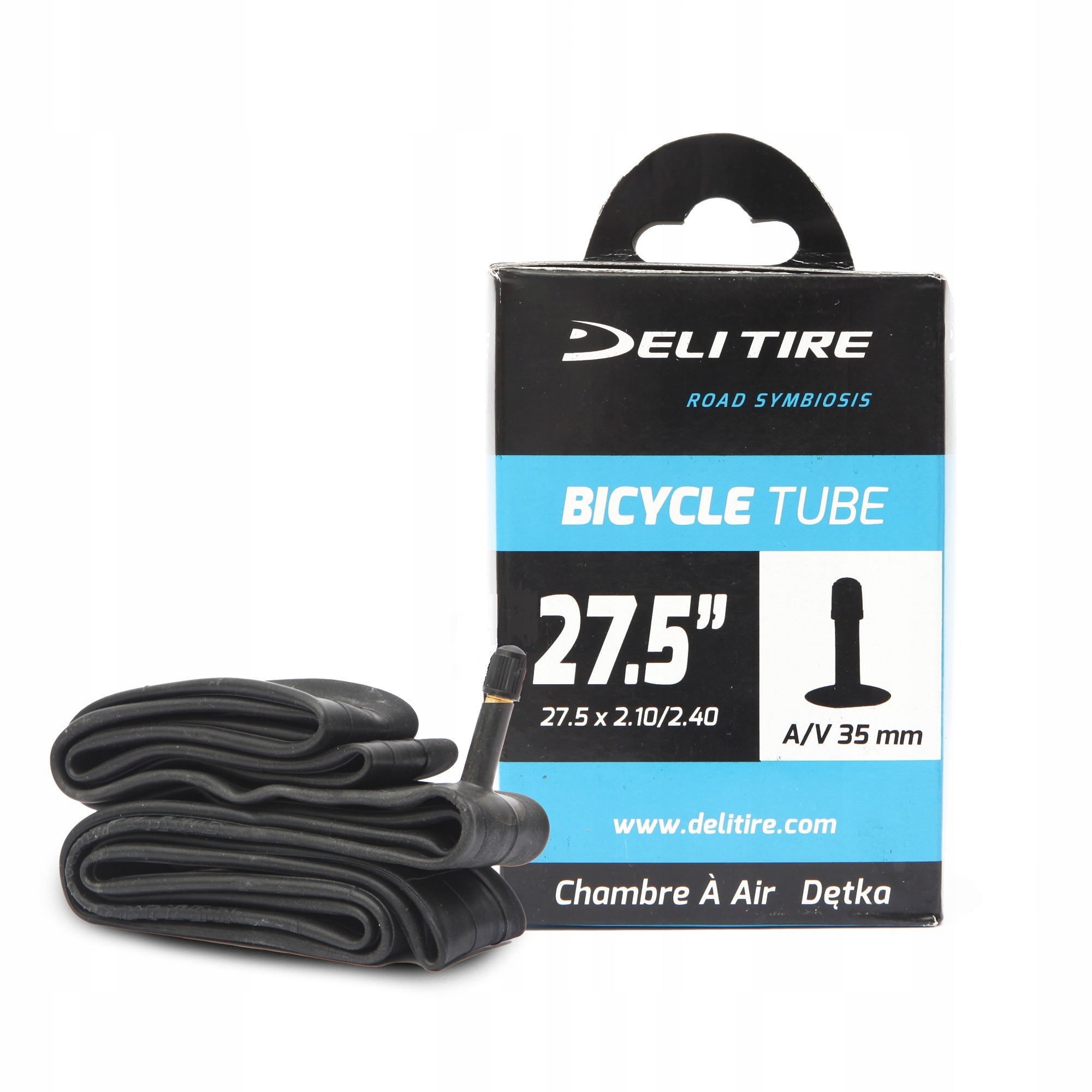 Dętka rowerowa Deli Tire 27.5x2.10/2.40 Av Box