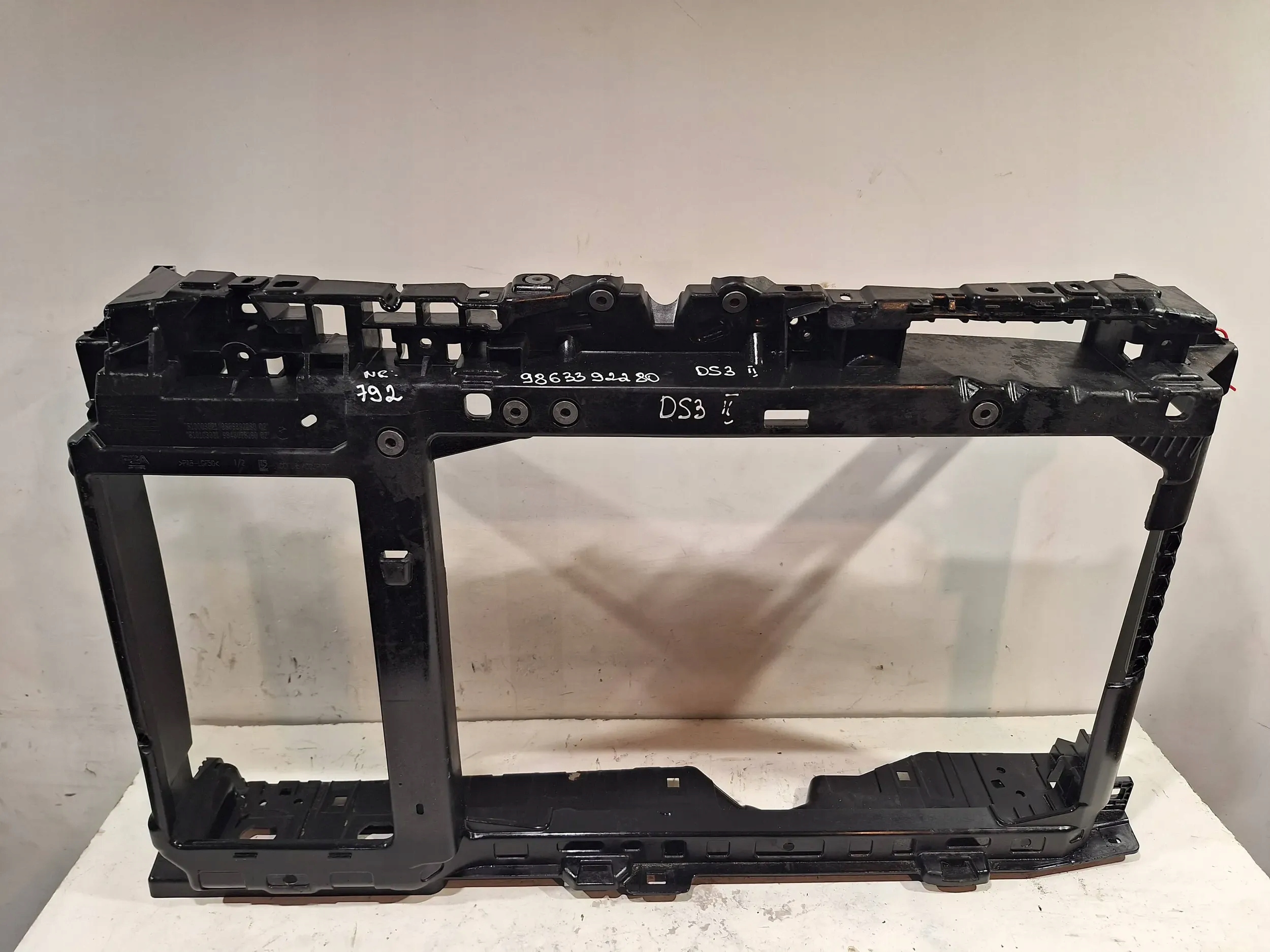 support panel for radiators pillar Citroen DS3 Crossback 1.2 PureTech 130KM 19