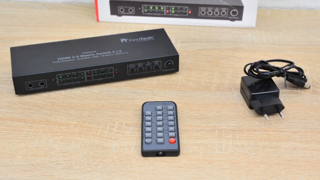 ROZGAŁĘŹNIK SWITCH HDMI FEINTECH VMS02400 CZARNY Kod producenta VMS02400