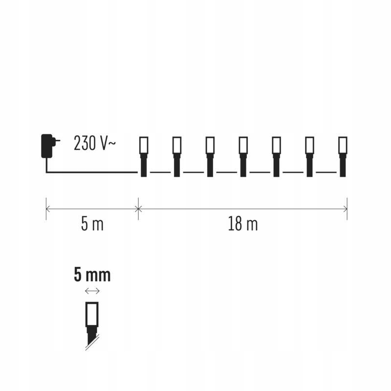 Łańcuch Światełka Lampki Świąteczne 300 LED 30M — miniatura 11