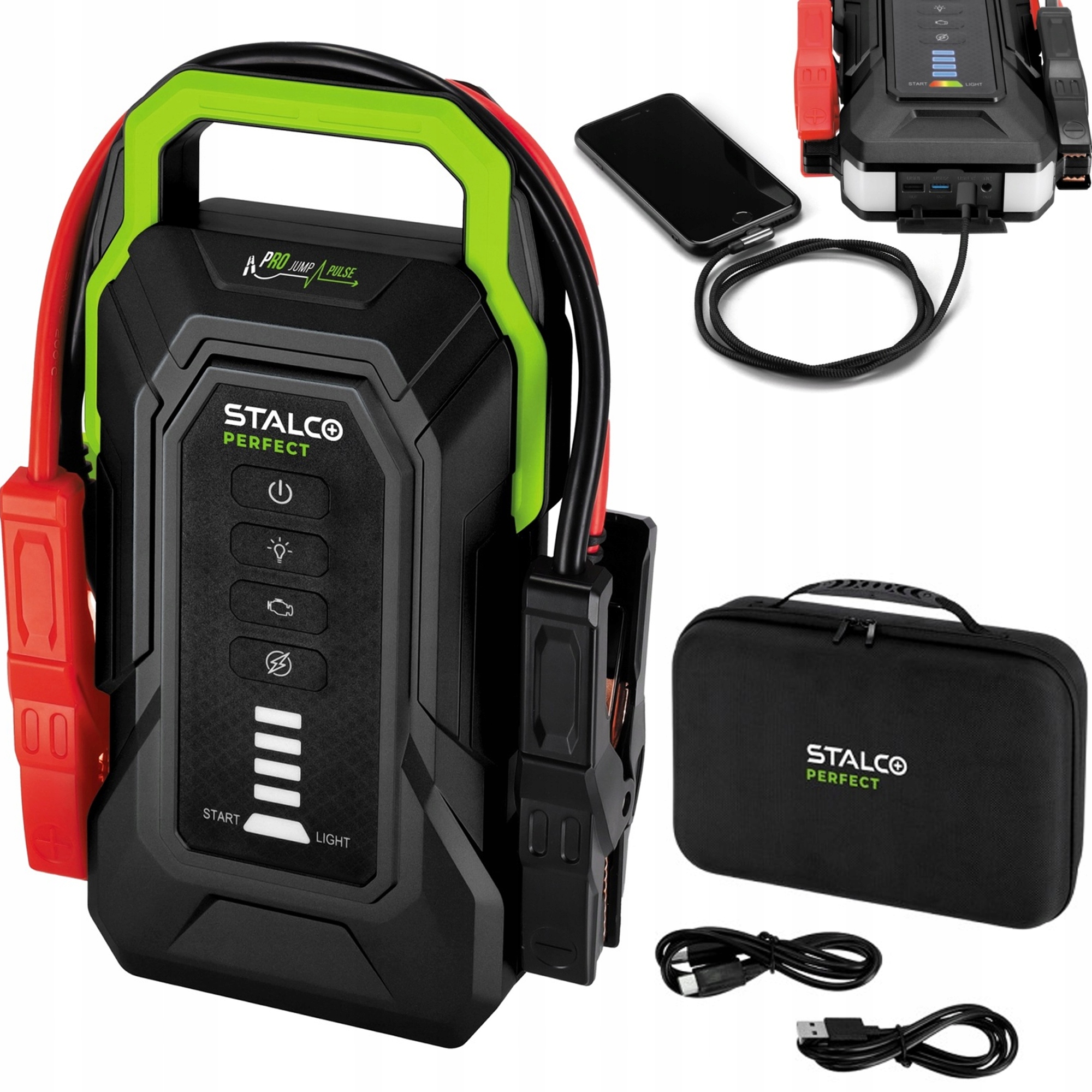 Spúšťač do auta powerbank baterka 32000 mAh 4000A Stalco S056598760