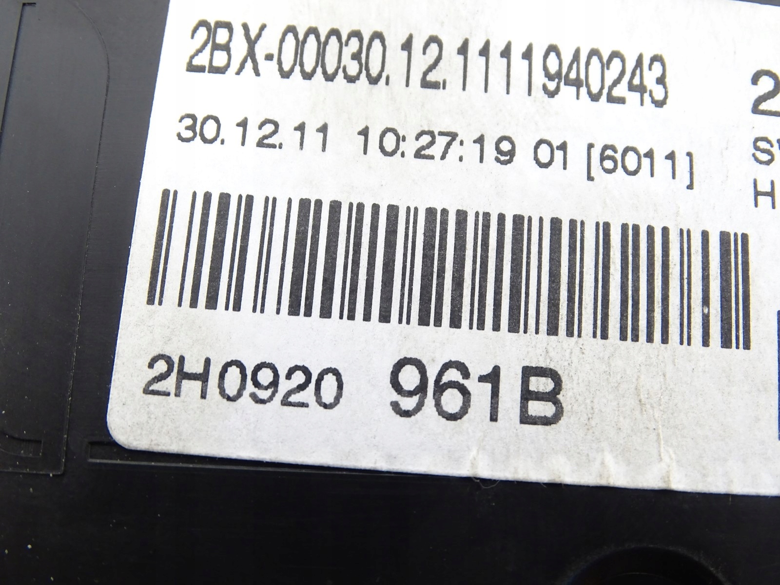 dials clock dials VW AMAROK 2.0 TDI 2H0920961B