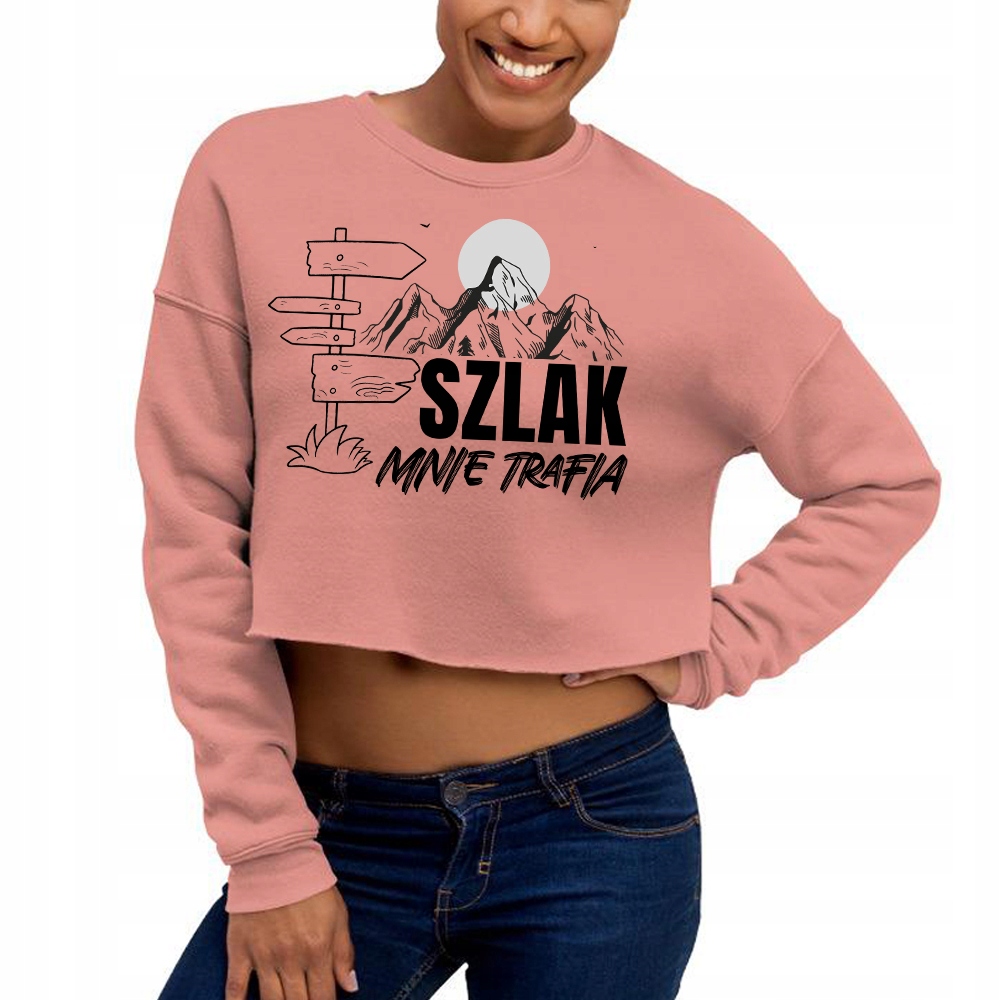 Mikina Růžová vel Xxs Stezka Mě Trefuje Do Hor Mnoho vzorů