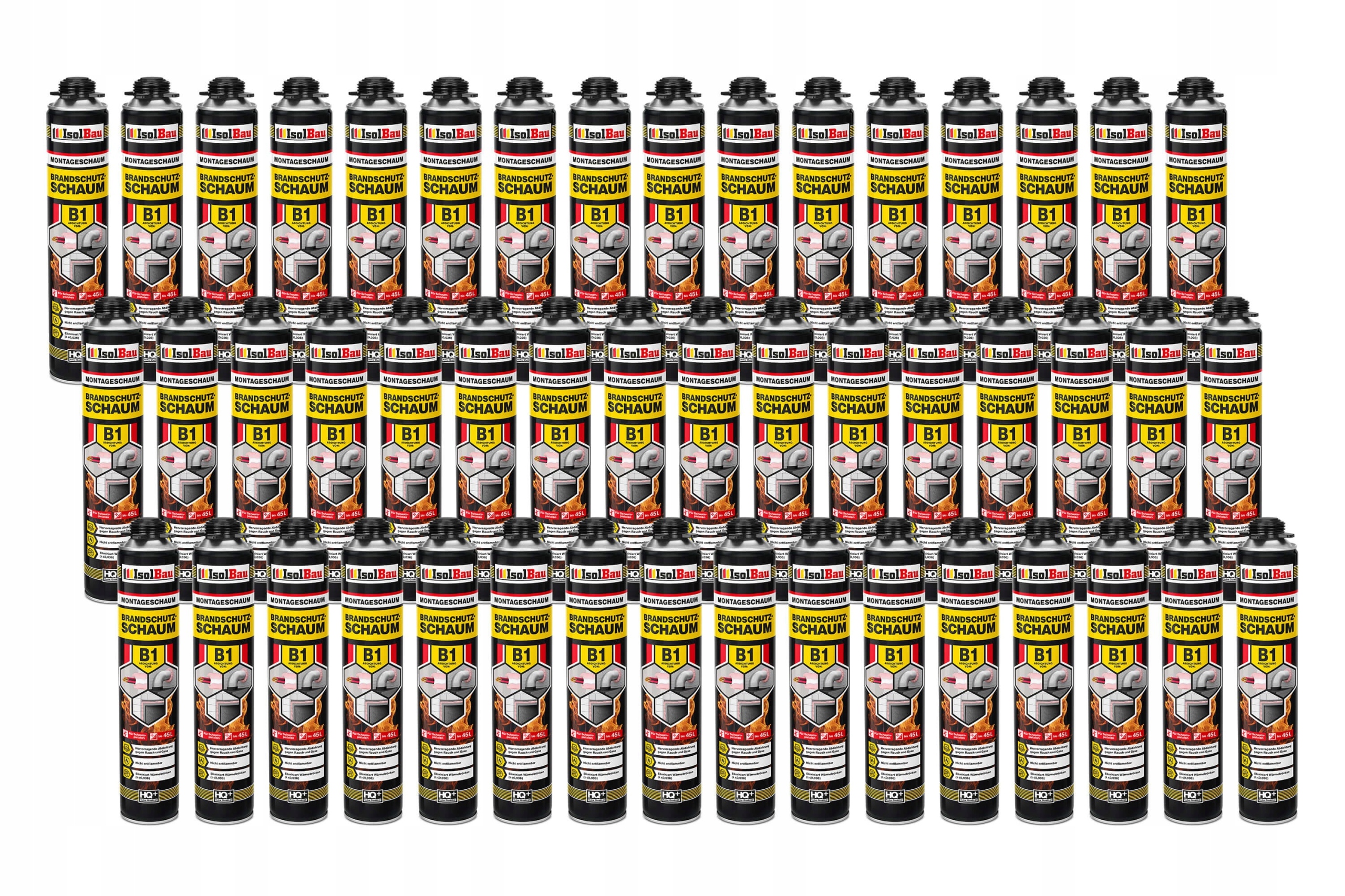 Ohnivzdorná pěna B1 Ppoż Ohňová montážní pěna 48 x 750 ml Ohnivzdorná pěna