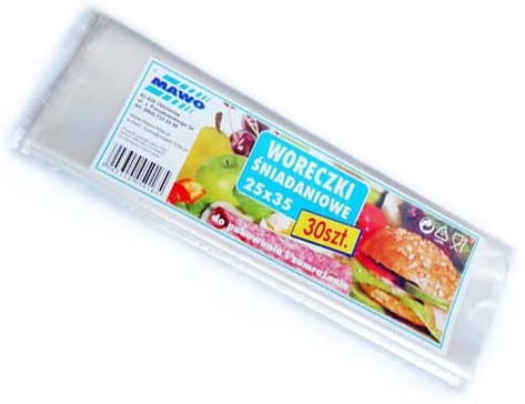 

Woreczki Śniadaniowe Grube 25x35 100 Szt