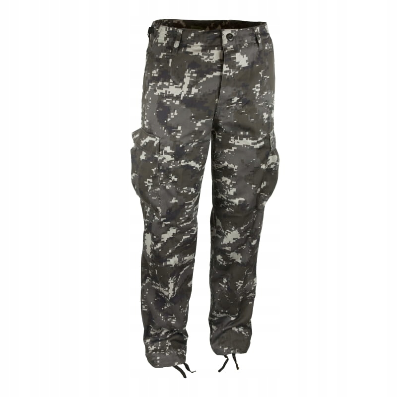 Spodnie Wojskowe Bojówki Robocze Bdu Mil-tec Black Digital Roz. M