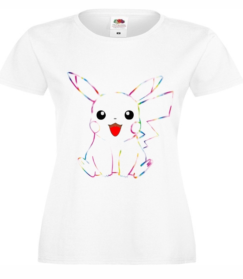

Pikachu Pokemon tęcza , koszulka