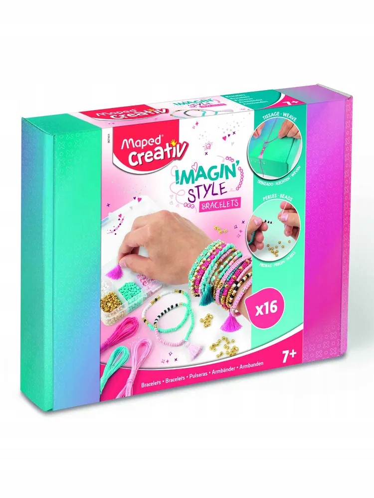 

Zestaw Kreatywny Maped Creativ Bransoletki 16 Szt
