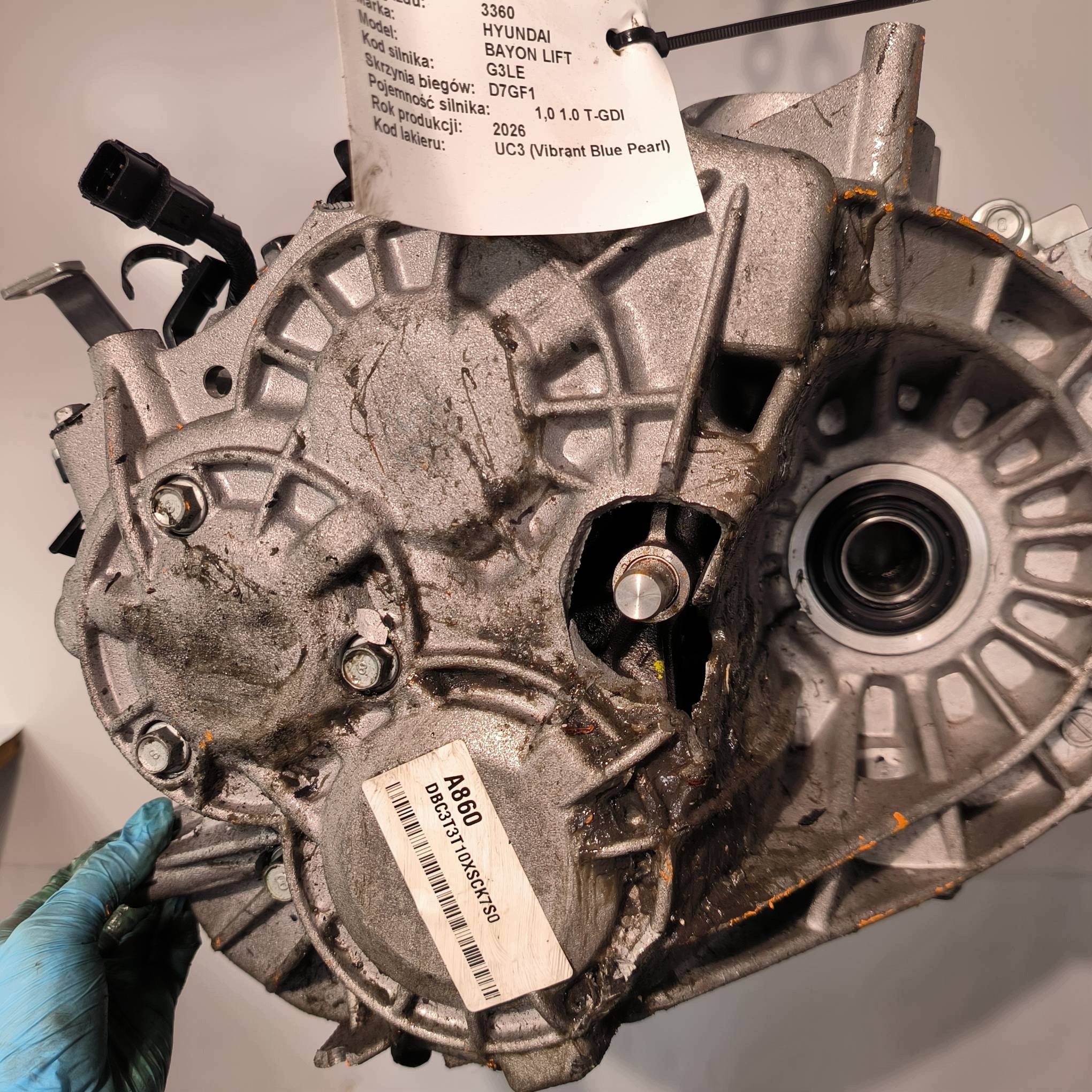 gearbox, damaged 2026 HYUNDAI BAYON LIFT