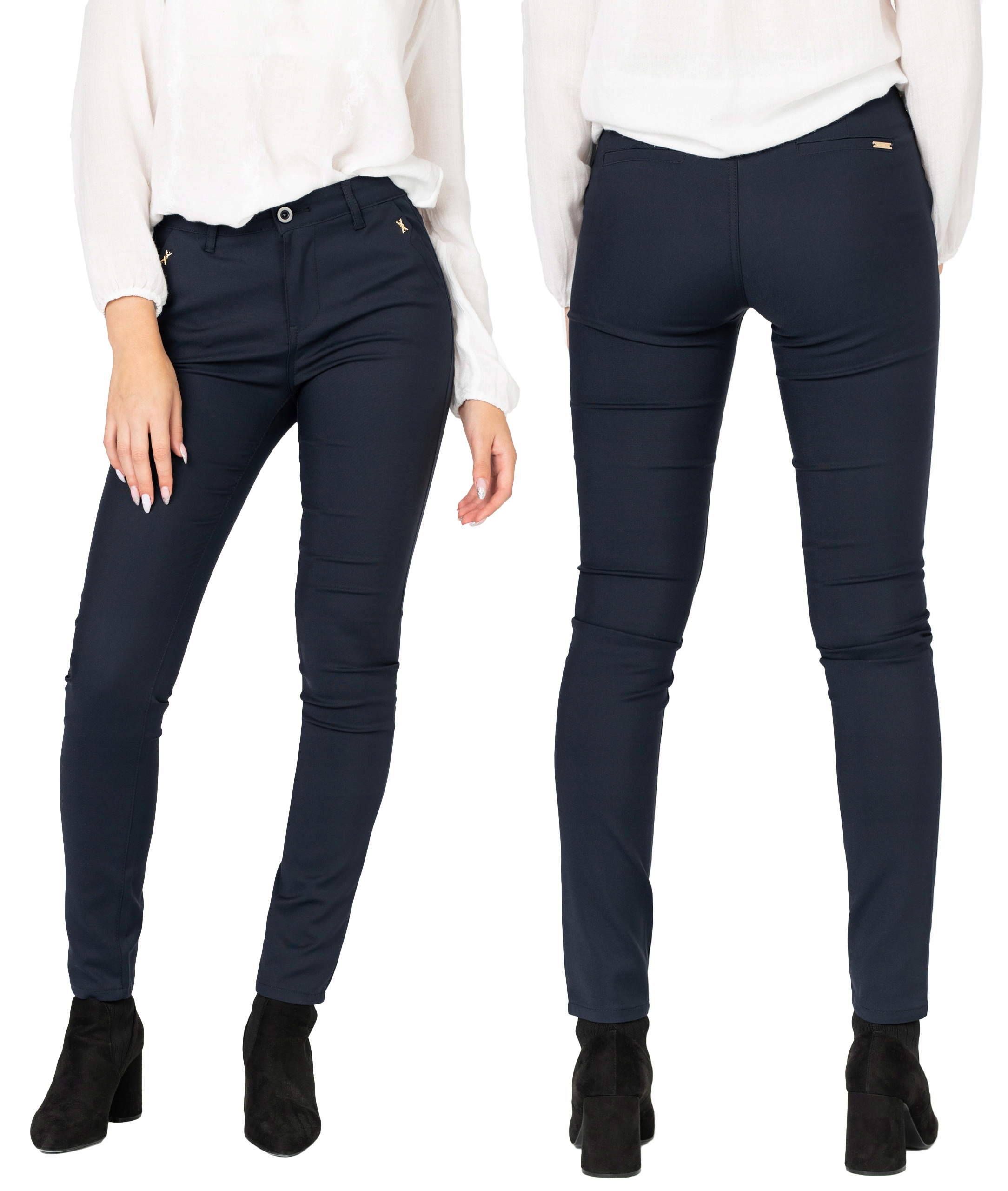 

Eleganckie Wizytowe Spodnie Damskie 3167 pas 72 cm